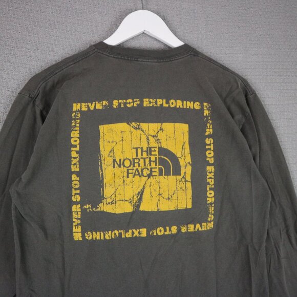 The North Face Distressed Graphic Longsleeve Shirt Mens Small - Picture 5 of 5